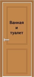 Дверь в туалет